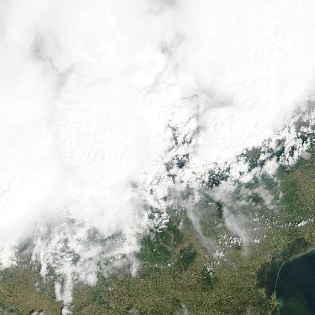MODIS true-color scene: Alpine Front
