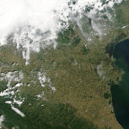 MODIS true-color scene: Po Valley